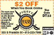 Special Coupon Offer for Pirate Water Taxi