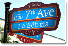 Ybor City Tampa FL Street sign
